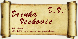 Drinka Vesković vizit kartica